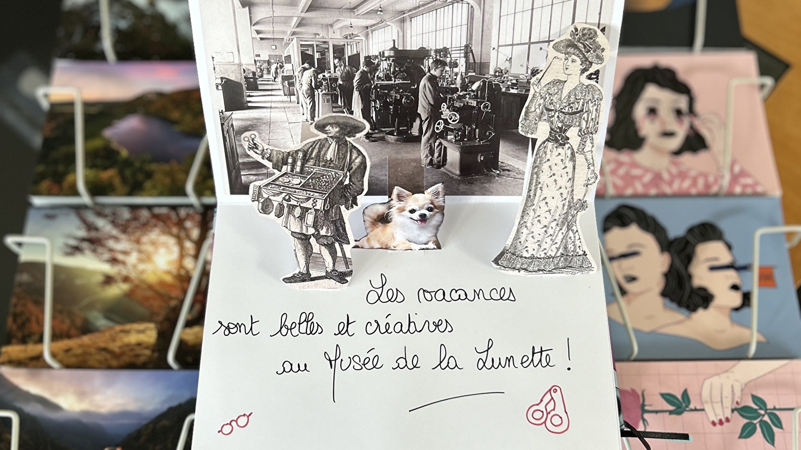 Atelier Carte postale enneigée