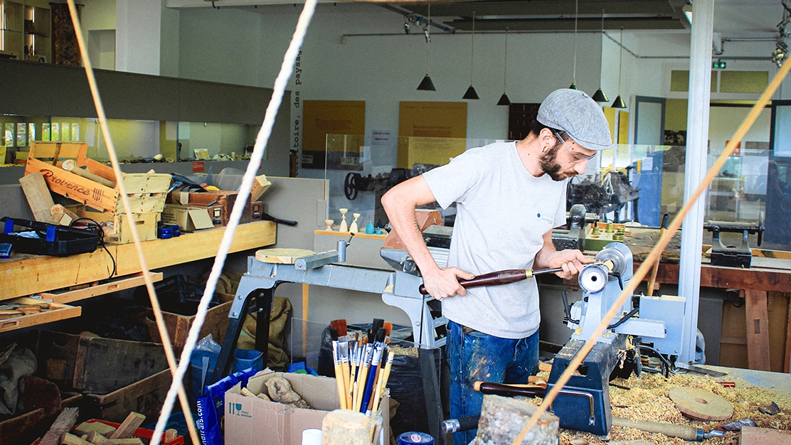 l'Atelier des savoir-faire : Démonstrations de tournage sur bois