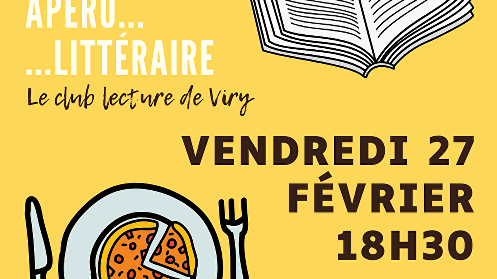 Médiathèque de Viry : Club lecture - Apéro littéraire