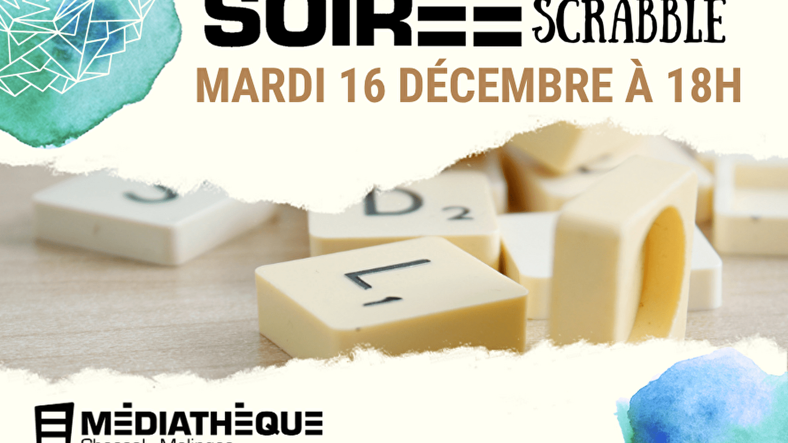 Médiathèque de Chassal-Molinges : Soirée Scrabble